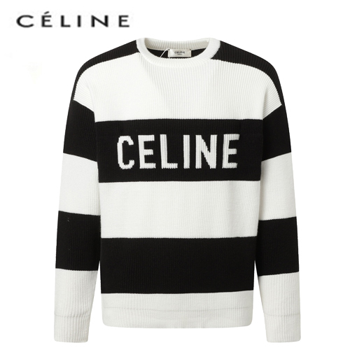 CELINE-120412 셀린느 블랙/화이트 스트라이프 스웨터 남여공용