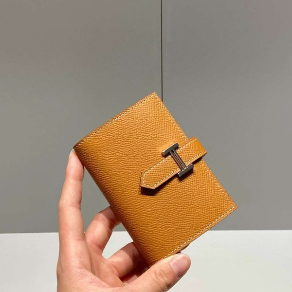 [스페셜오더]HERMES-에르메스 골드/실버 앱송 베안 미니 카드 홀더 10.5cm