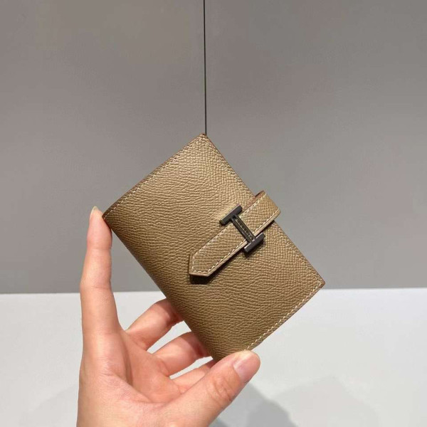 [스페셜오더]HERMES-에르메스 에토프/실버 앱송 베안 미니 카드 홀더 10.5cm