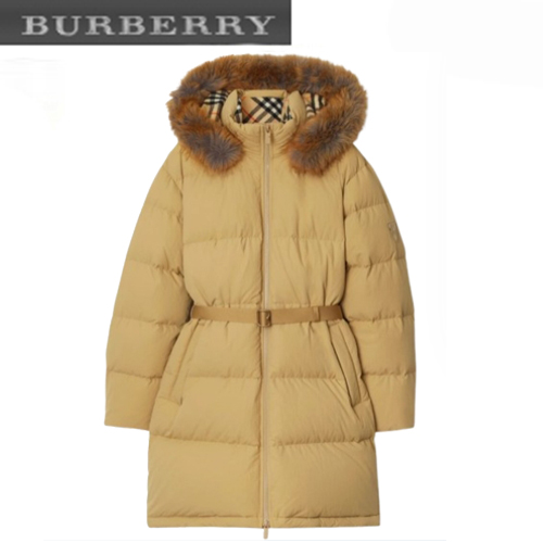 BURBERRY-80979921 버버리 플랙스 나일론 퍼퍼 코트 여성용