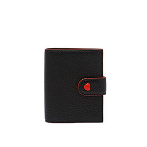 MIUMIU-5MV016 미우미우 블랙 고트스킨 하트 디테일 지갑
