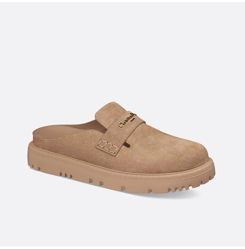 DIOR-3DY7626 디올 스웨이드 가죽 뮬 슈즈 베이지 여성용