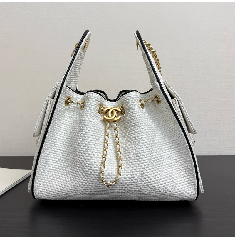 [스페셜오더]CHANEL-AS99442 샤넬 화이트 퀄팅 드로우스트링  CHANEL 25 스몰 백