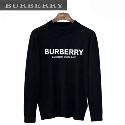 BURBERRY-011821 버버리 블랙 프린트 장식 스웨터 남성용