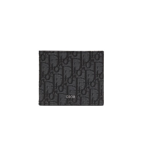[스페셜오더]DIOR-2OBBH 디올 블랙 Oblique 자카드 컴팩트 지갑