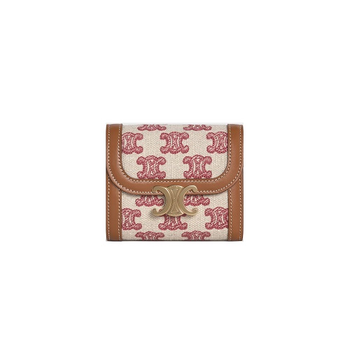 [퍼팩트버젼]CELINE-10D782 셀린느 핑크 트리오페 패턴 플랩 스몰 지갑