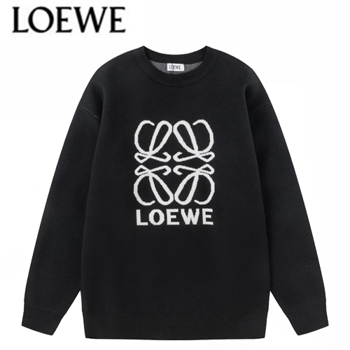 LOEWE-01274 로에베 블랙/화이트 니트 코튼 스웨터 남여공용
