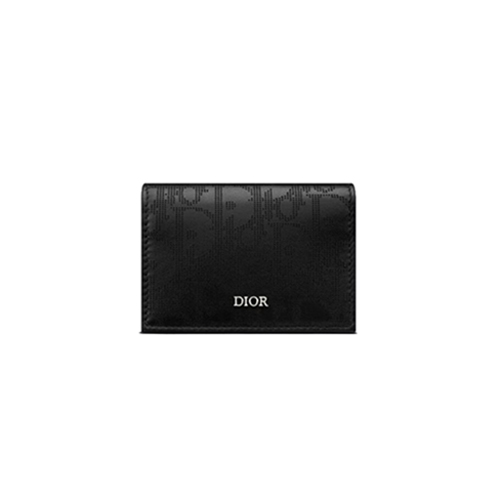 [스페셜오더]DIOR-2ESCH136 디올 블랙 Dior Oblique Galaxy 비즈니스 카드 홀더
